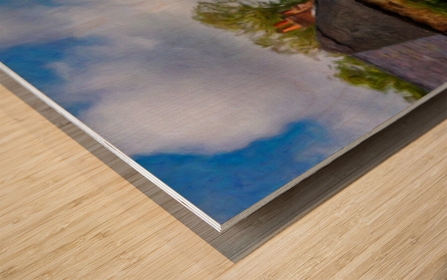 St Peters Church in Shorwell on the Isle of Wight  Wood print