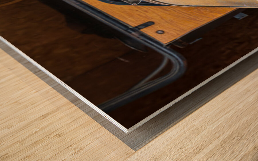 Radiator and front of historic Ford Model T car or truck Wood print