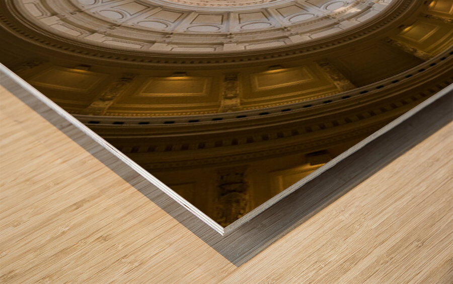 Interior of in the Texas State Capitol in Austin Wood print