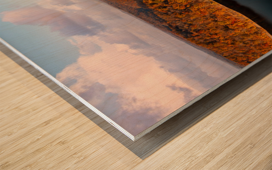 Aerial view of Cheat Lake Park near Morgantown Wood print