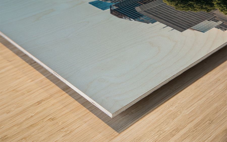 Aerial view of the State Capitol building in Nashville Tennessee Wood print