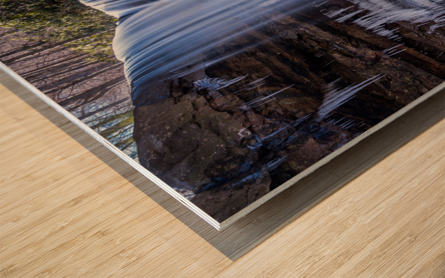 Cool as Cucumber Falls in winter Wood print