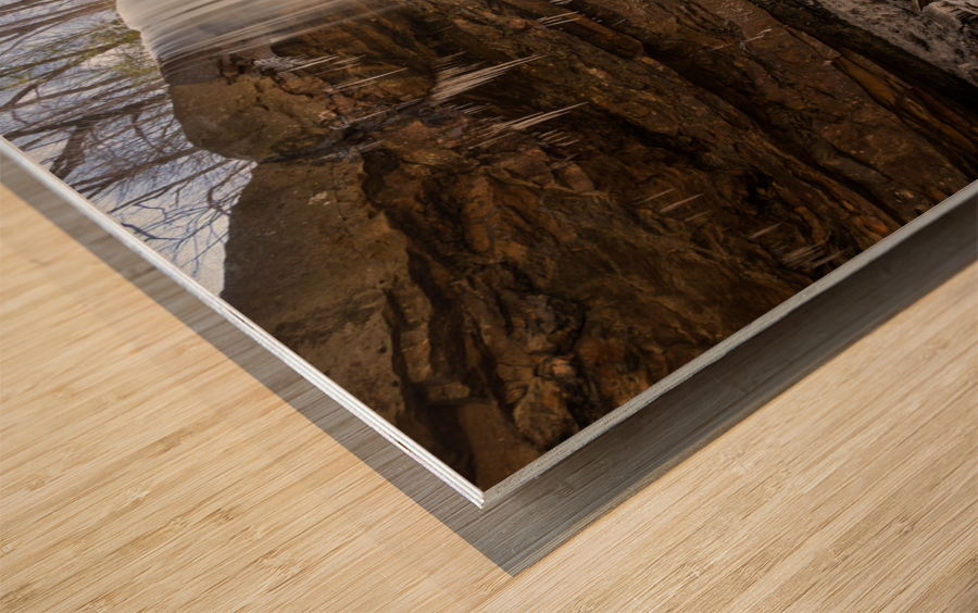 Cucumber Falls in the Ohiopyle State Park Wood print