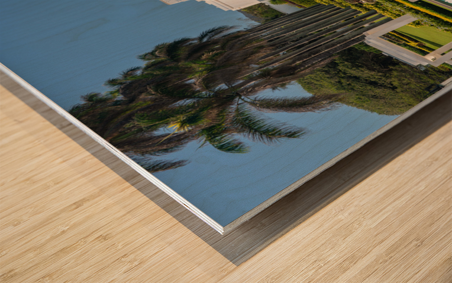 Gardens of Laie Hawaii Temple Wood print