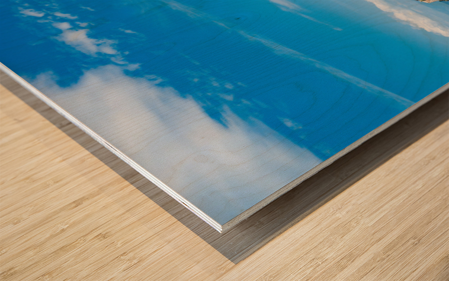 Old Fortress of Corfu on promontory by old town Wood print