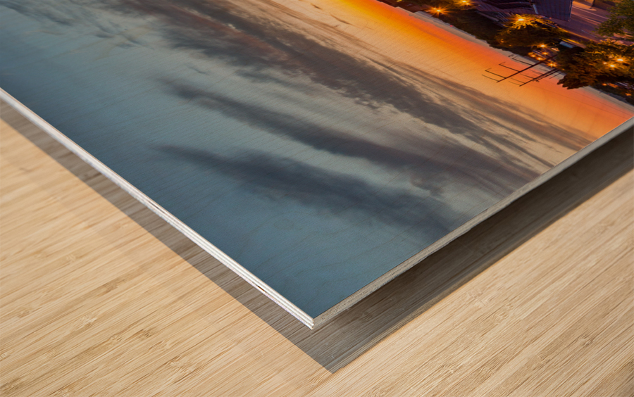 Railway station in Manassas Virginia Wood print