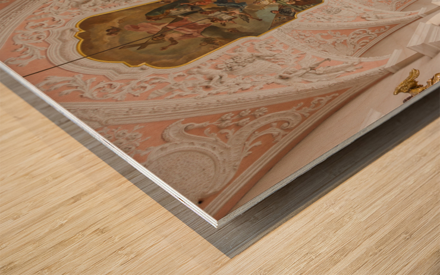 Interior Parish Church Gerlachsheim Germany Wood print