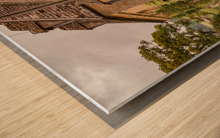 Old houses in Cotswold district of England Wood print