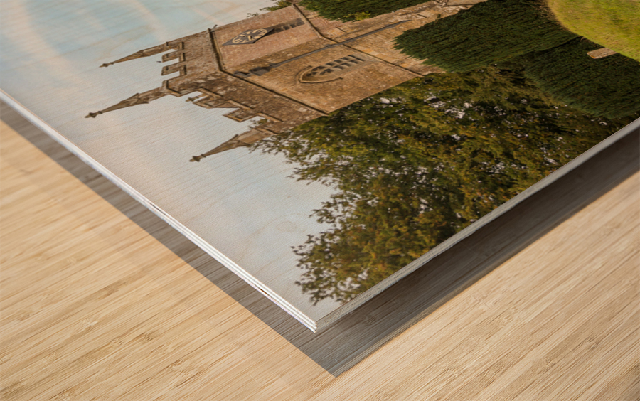 Old Church in Cotswold district of England Wood print