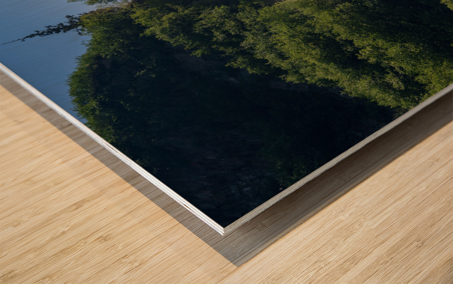 Dramatic waterfall of Bridal Veil Falls in Keystone Canyon Wood print