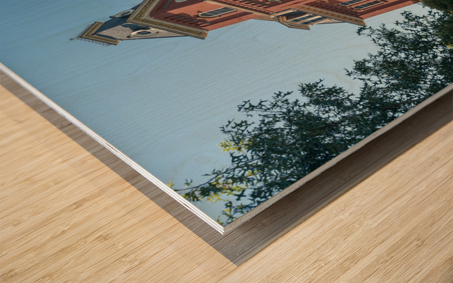 Woodburn Hall at WVU in Morgantown WV Wood print