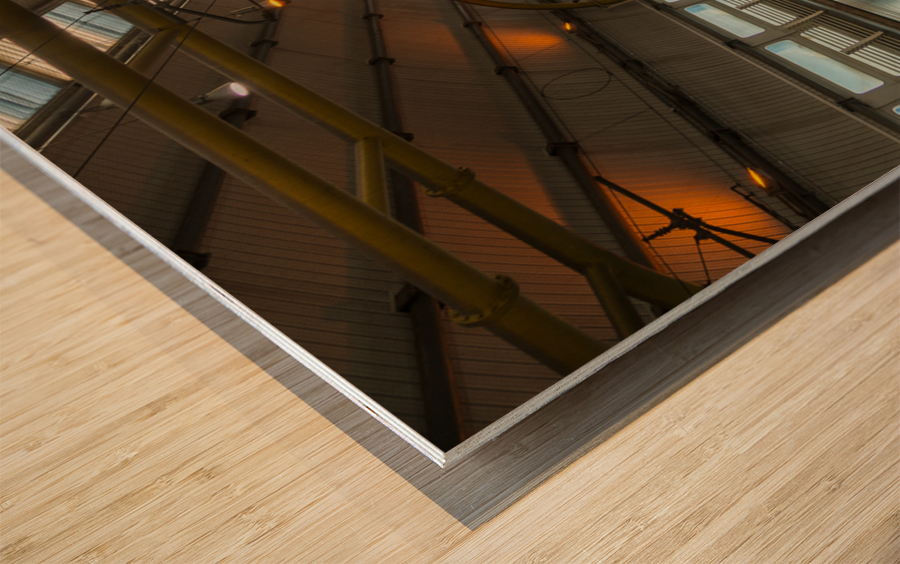 Rome Fiumicino Airport Railway station Wood print