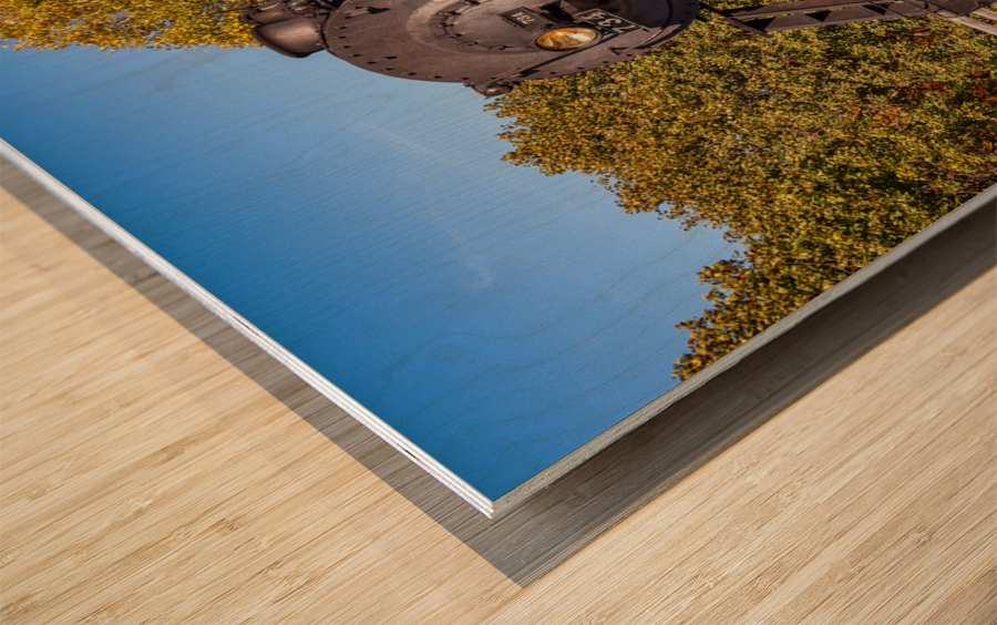 WMRR Steam train in Frostburg MD Wood print