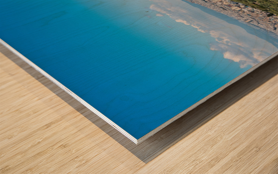 Panorama of city of Athens from Lycabettus hill Wood print