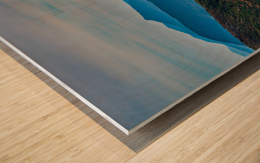 View from Mt Mansfield looking down Green Mountains Wood print