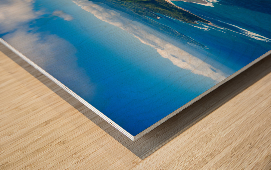 Garden Island of Kauai and Kee Beach Wood print