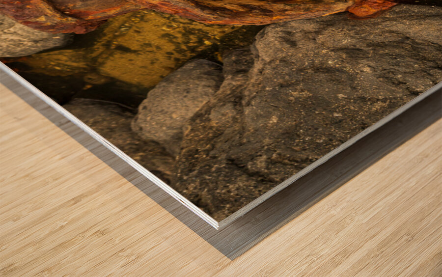 Sugar industry equipment abandoned on Mokolea Point Wood print