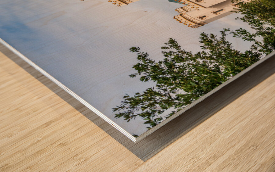 Castle of Baton Rouge or old capitol building in Louisiana Wood print