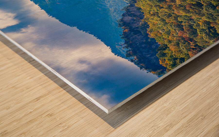 Seneca Rocks in West Virginia Wood print