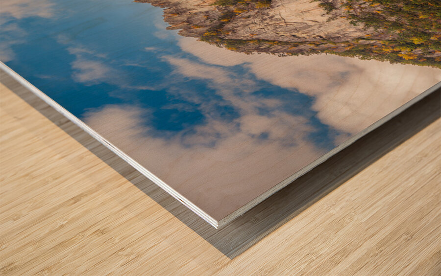 Seneca Rocks in West Virginia Wood print